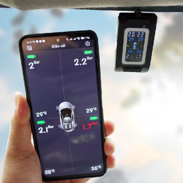 cảm biến áp suất lốp ô tô